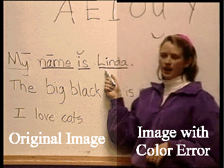 color error image
